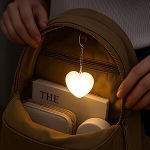 Heart-Shaped LED Keychain Light. Sensor light 💡 🤍